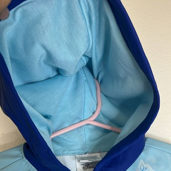 Disney Movie Frozen Themed Blue and Light Blue Rain Coat Jacket Size Small/Med - Picture 11 of 15